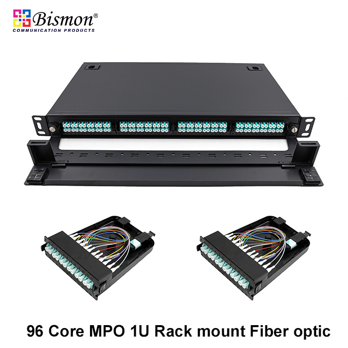 96-Core-MPO-Rack-mount-Fiber-optic-1U-Full-set